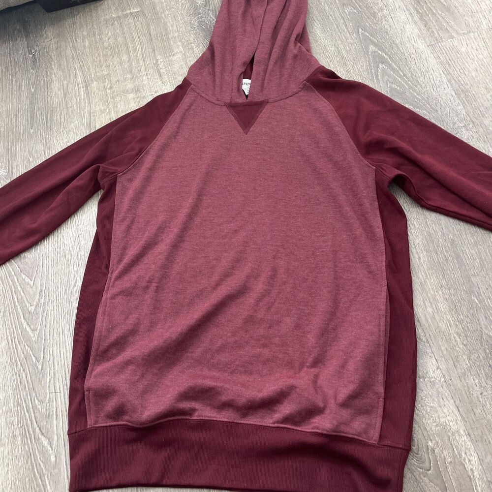 Seventh Avenue 2 Tone Burgundy Hoodie Women’s Size M